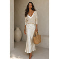 Women's Satin Midi Dress | Elena