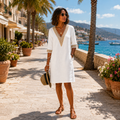 Women's Summer Dress – V-Neck