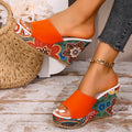 Wedge | Women's Green Sandals