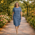Women's Chiffon Midi Dress | Elena
