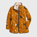 Women's Mustard Quilted Jacket – Button-Front | Sybil