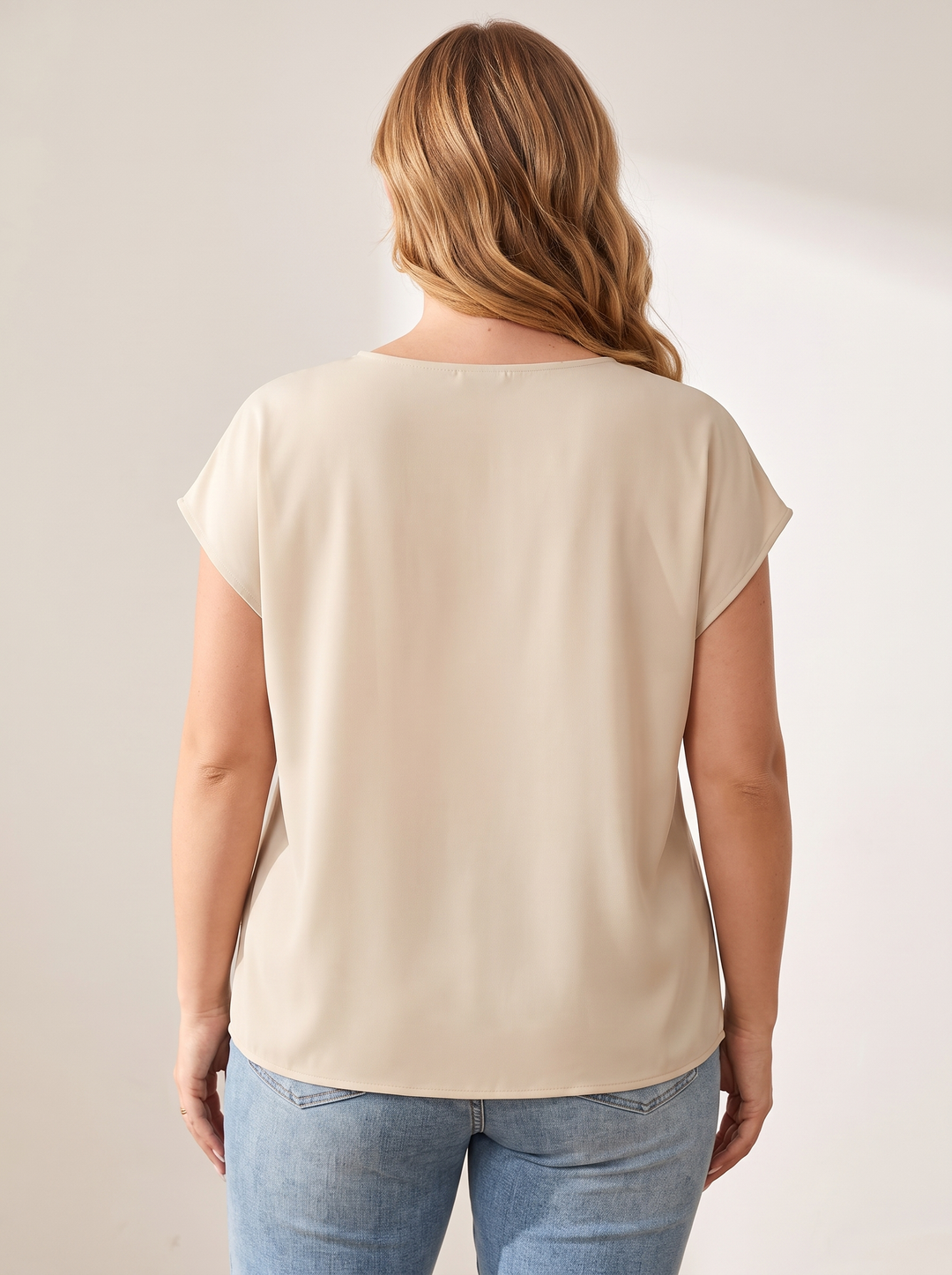 V-neck top back view