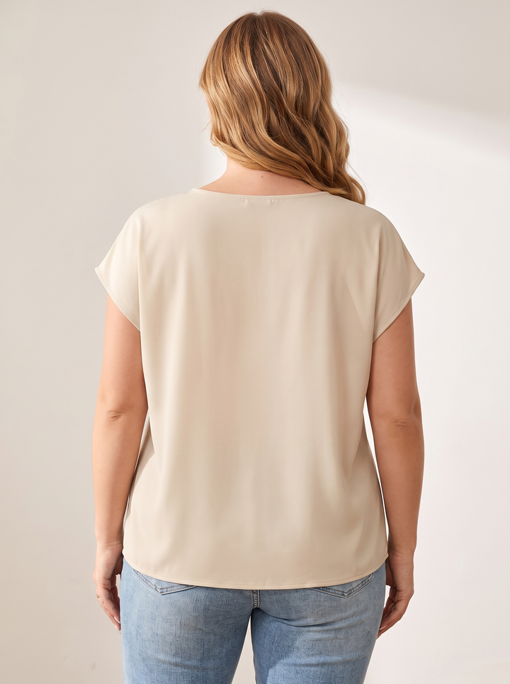 V-neck top back view