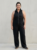 Women's Sleeveless Utility Jumpsuit – Zip Front
