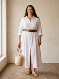Women's Maxi Dress – Collar
