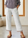Women's Relaxed Contrast Trousers | Wren