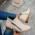 Women's Side Zip Block Heel Ankle Boots | Elodie