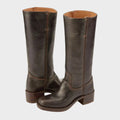 Women's Square Toe Block Heel Tall Boots | Sienna